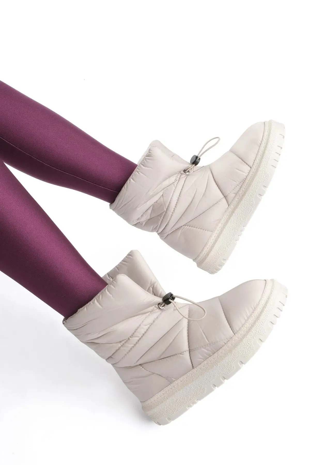 

Women snow boots thick sole parachute fabric Nibari personalized design