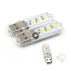 Мини-USB-ламсветильник светодиодная для чтения, 5 в пост. Тока