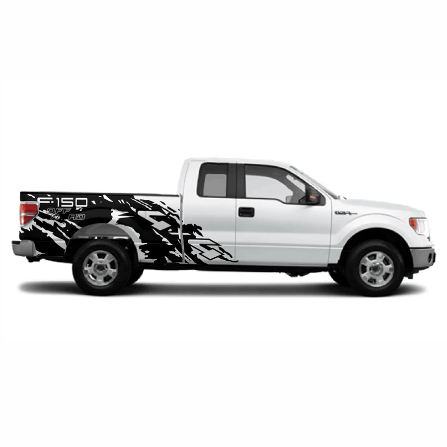 

Car Decals Fit For Ford F150 2015-2019 Pickup Rear Trunk Tail Box Bed 4x4 Off Road Mud Vinyl Car Accessorises Stickers Custom