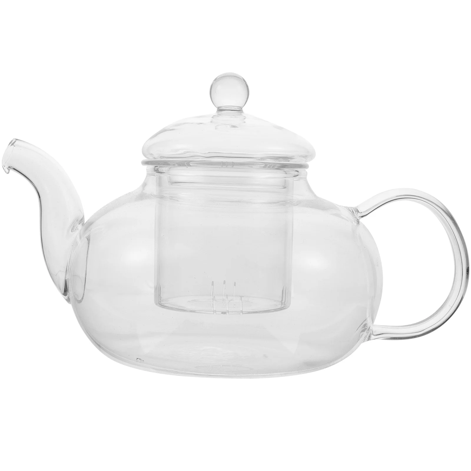 

Glass Teapot Handle Heating Tea Pot Boiling Tea Ware Loose Leaf Tea Pot Glass Tea Kettle for Kitchen Tea House