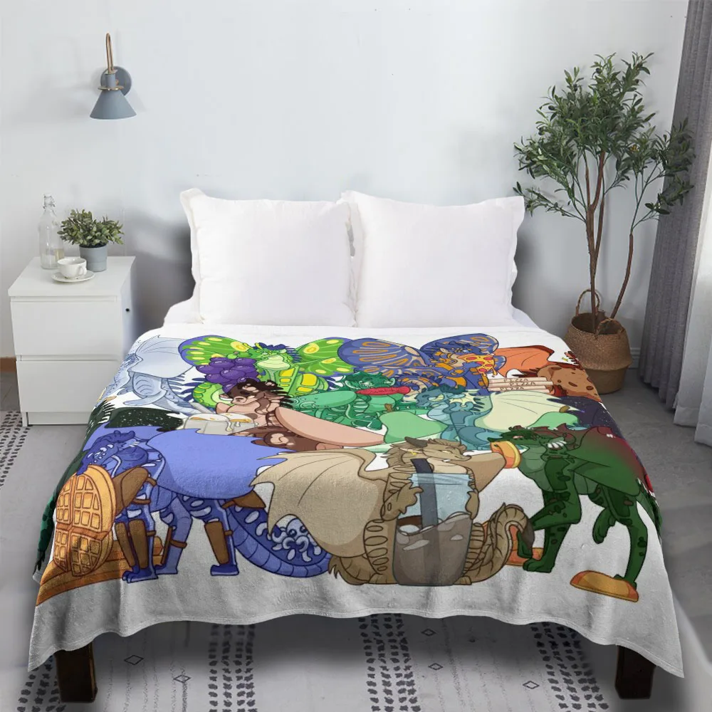 

Wings Of Fire With Food 3 Leopard Print Fabric Weed Custom Kawaii Throw Blanket