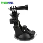 Винтовой адаптер на присоске крепление на ветровое стекло держатель кронштейн для автомобильной экшн-камеры аксессуары для Gopro Hero 1 2 3 4 черный пластик