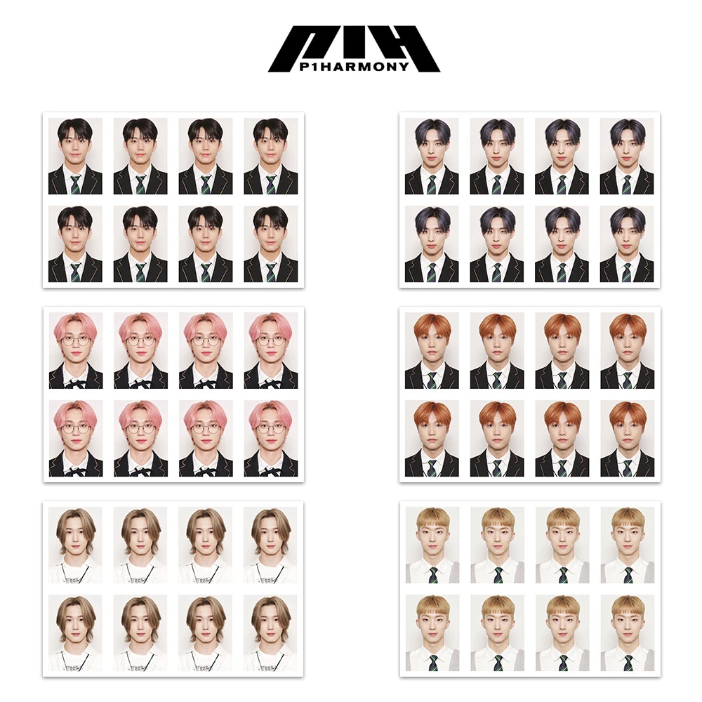KPOP P1Harmony One Inch ID Photo THEO KEEHO INTAK SOUL JIUNG Killin' It Member Фотокарточки JONG SEOB Fans Collect Gift
