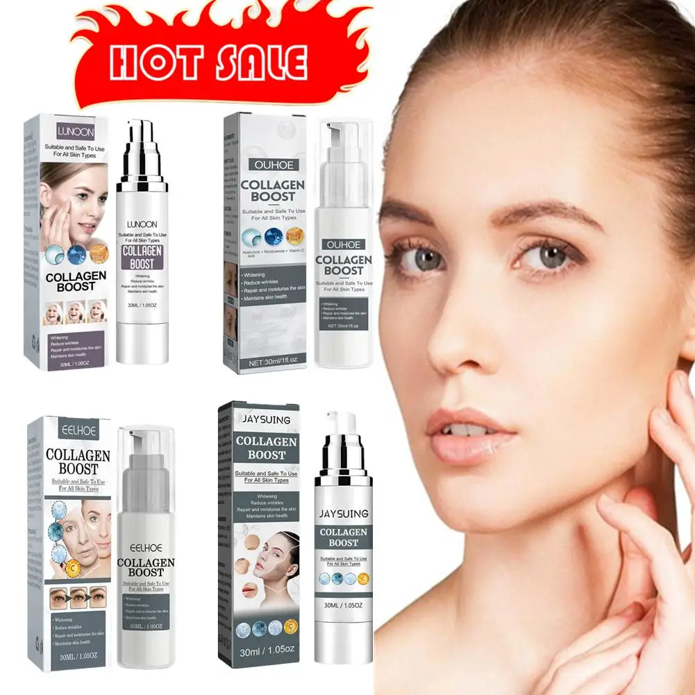 

30ML Collagen Boost Serum Anti-Aging Dark Spot Corrector Wrinkle Cream Fade Fine Lines Skin Tightening Women Face Skin Care