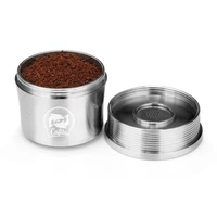 reusable coffee capsule for nespresso stainless steel espresso cups refillable coffee pods capsule with tamper dosing ring