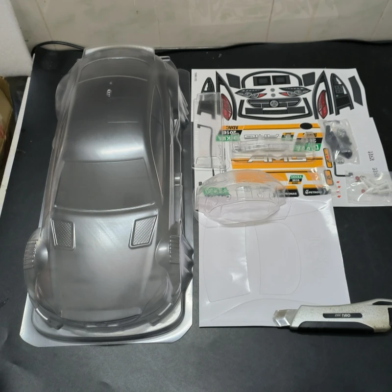 TC363 1/10 Benz C63 DTM RC прозрачный корпус автомобиля для дрифта ширина 190 мм 258 на дороге