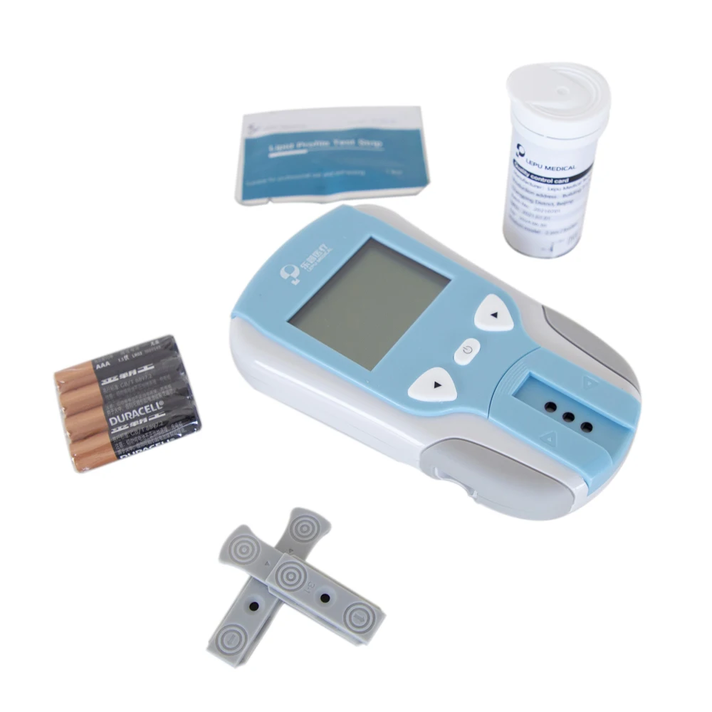 Тестовый измеритель липидного профиля lepu с тест-полосками на холестерин