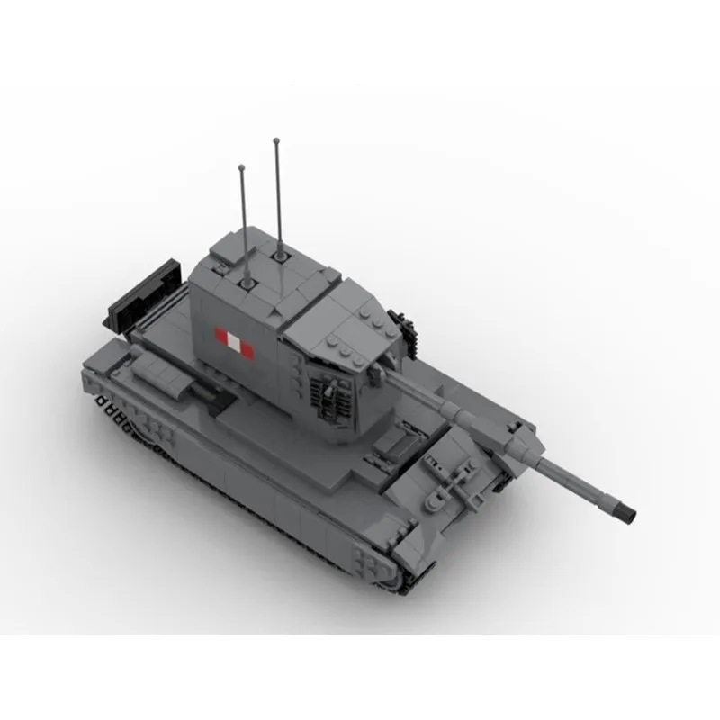 Модель тяжелого бронированного боевого автомобиля FV4005 II Tank строительные блоки