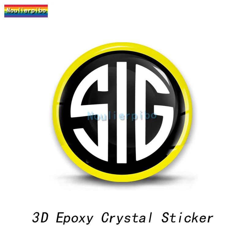 3D стерео Кристалл SIG Sauer купольная гелевая наклейка для автомобиля мотоцикла
