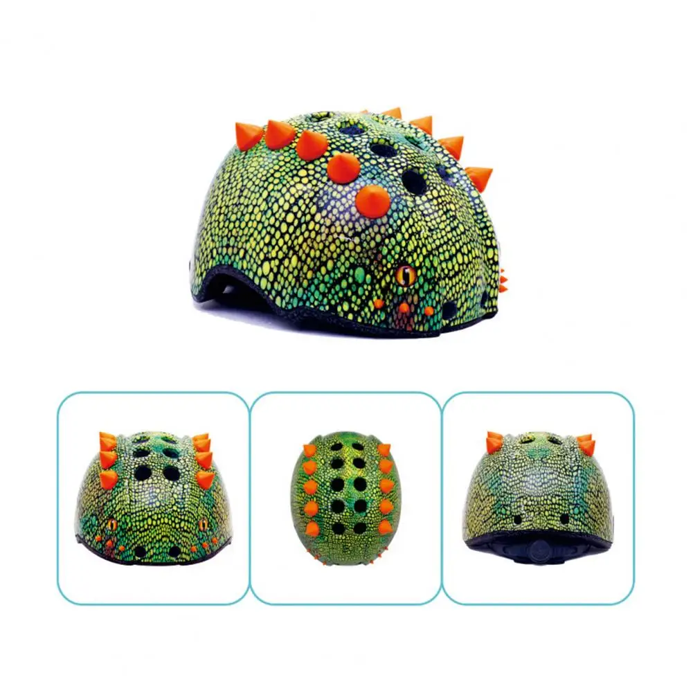 Удобный шлем для езды на велосипеде скейтборде детский с 3d-динозавром скейтборда