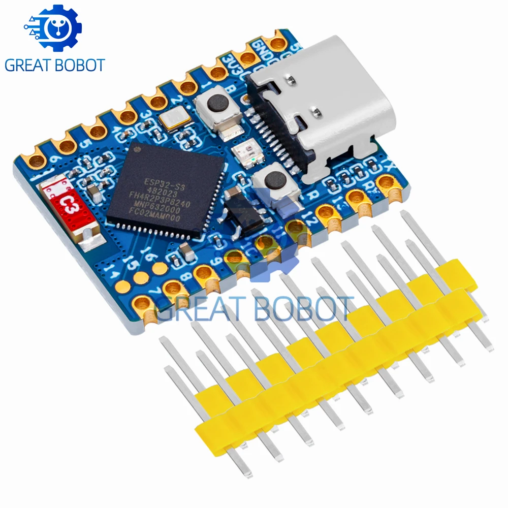 Фото 1 ~ 4 шт. ESP32-S3-Zero Mini макетная плата WiFi Bluetooth сверхмалый размер ESP32 C3 S3 ESP 32 №3