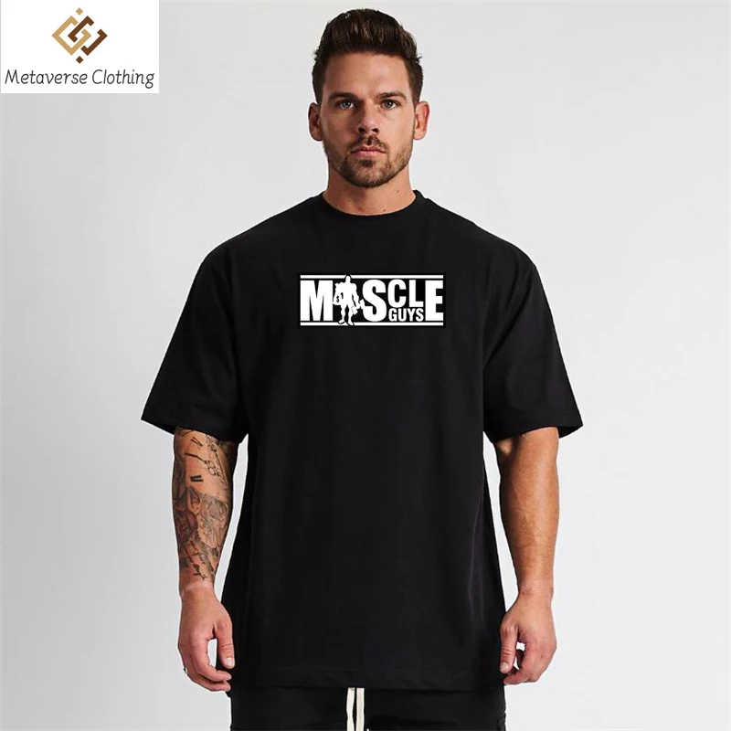 

Men Loose O Neck Short Sleeves High Quality Cotton T-shirts Summer Outdoor Casual Cool Feeling Breathable Gym Fitness Clothing