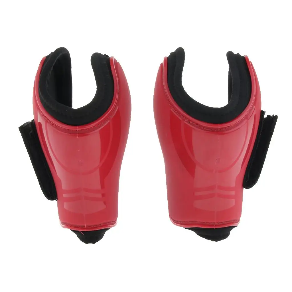 

Horse Neoprene Hind Fetlock Protection Boots Adjustable Hook Loop Closures