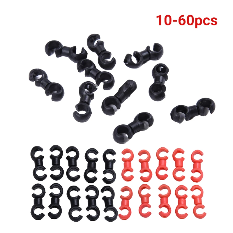 

10-60 шт. Велосипедный тормозной кабель для горного велосипеда S-образные зажимы вращающаяся Пряжка направляющая для шланга для горного велос...