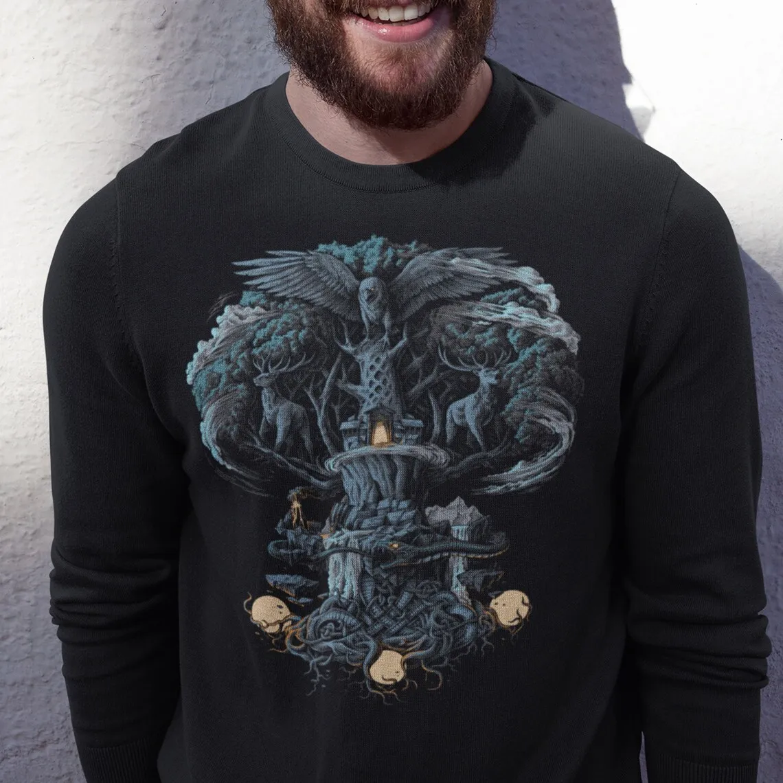 

Оригинальная мифология, толстовка с изображением дерева жизни, языческий подарок, новинка, 100% хлопок, удобная повседневная мужская модная у...