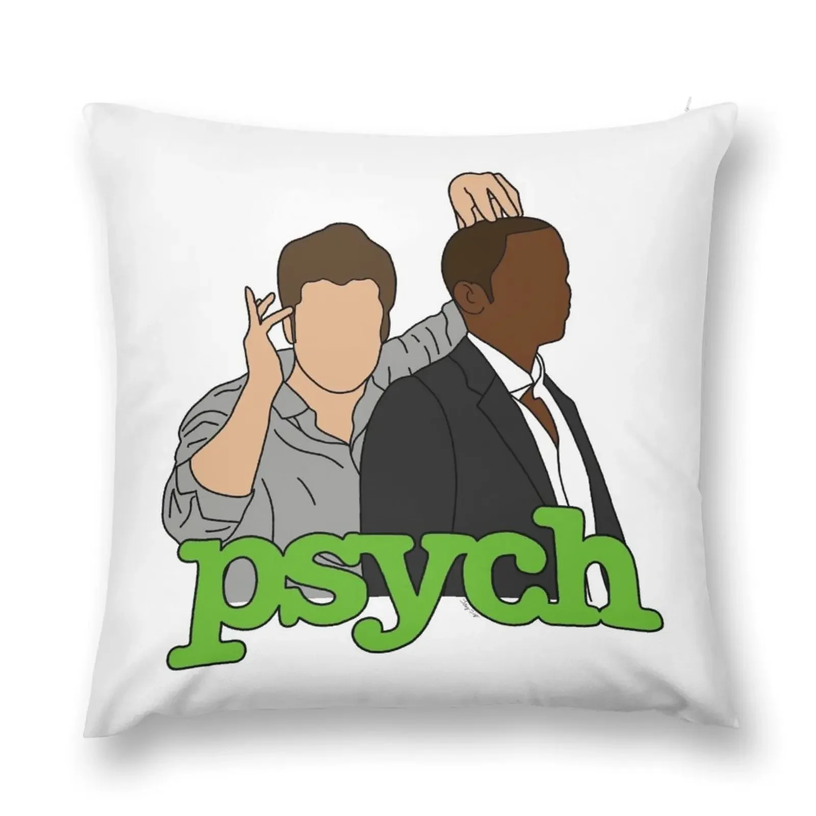 Psych - Декоративная подушка Shawn &amp Gus декоративные наволочки эстетические подушки