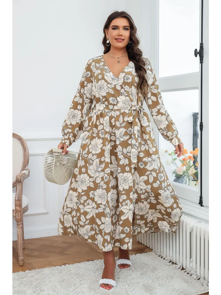 Large size women's dress new explosive fashion loose fat MM skirt plus size dresses