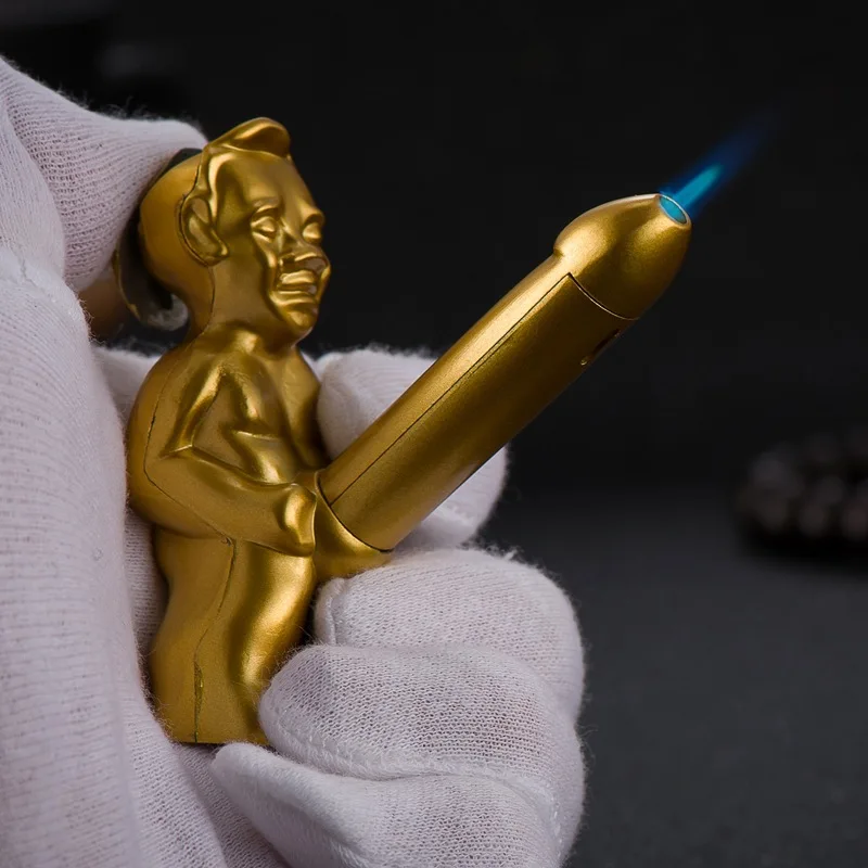 

Novelty Windproof Butane Gas Lighter Unusual Elderly Shaped Inflatable Lighter Cigarette Accessories Men’s Gift