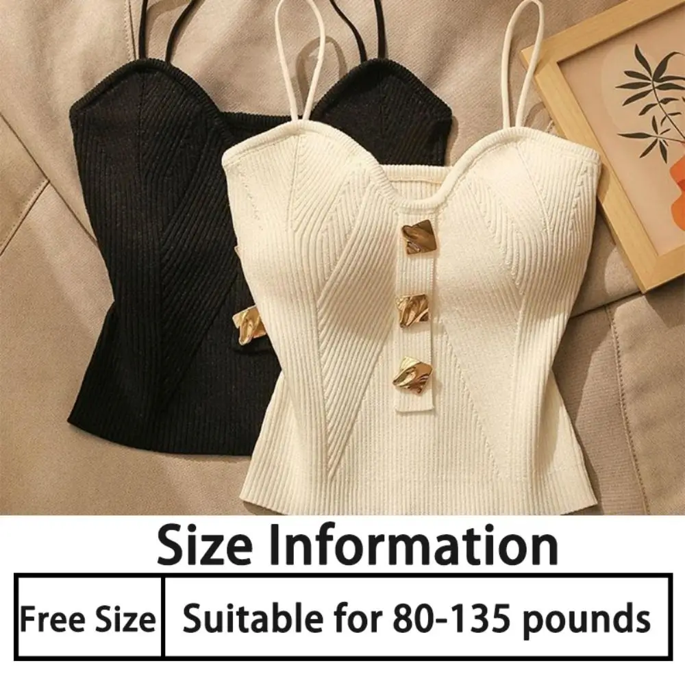 Сексуальный трикотажный женский короткий жилет без рукавов на бретелях