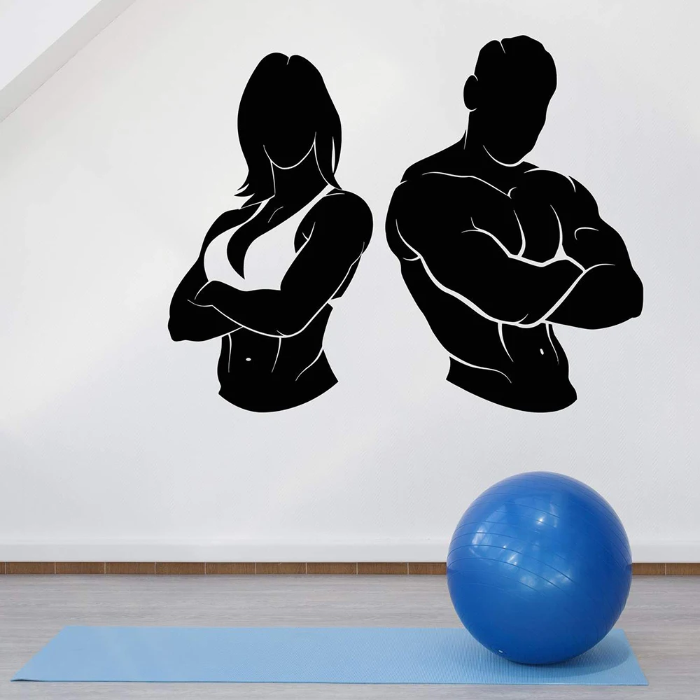 Виниловая наклейка для женщин и спортзалов 1 шт.