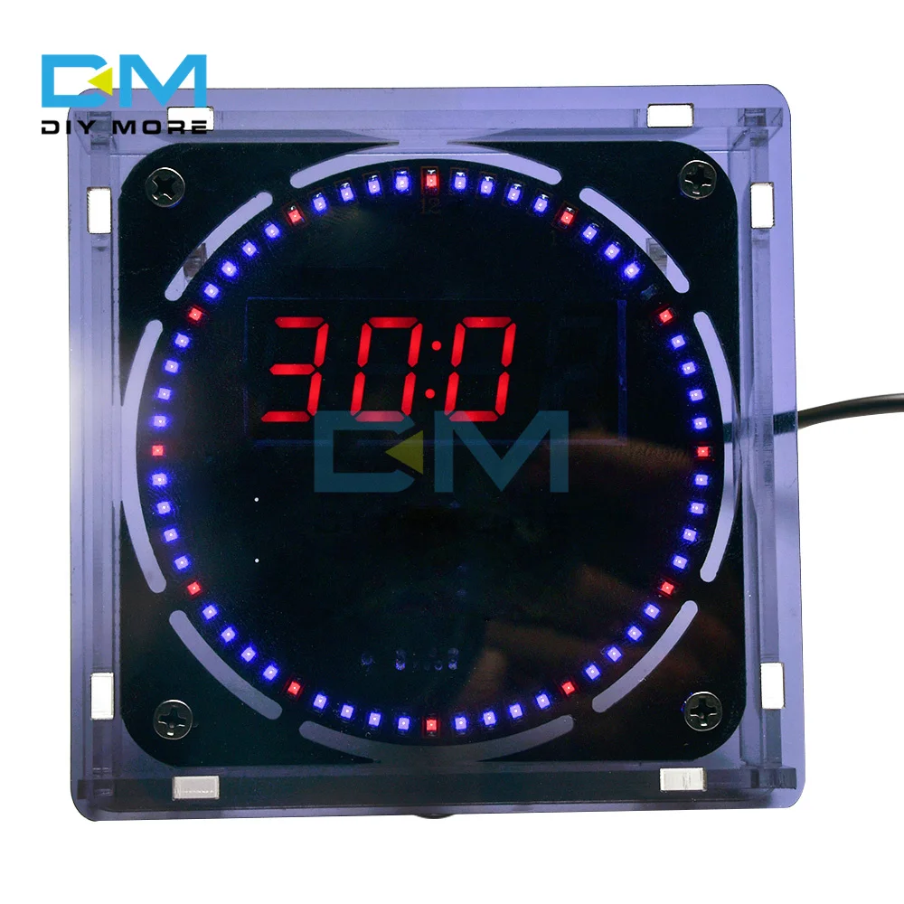 

Электронный цифровой дисплей, модуль часов, светодиодная Кнопка светильник держатель батареи + зуммер, мини-USB источник питания