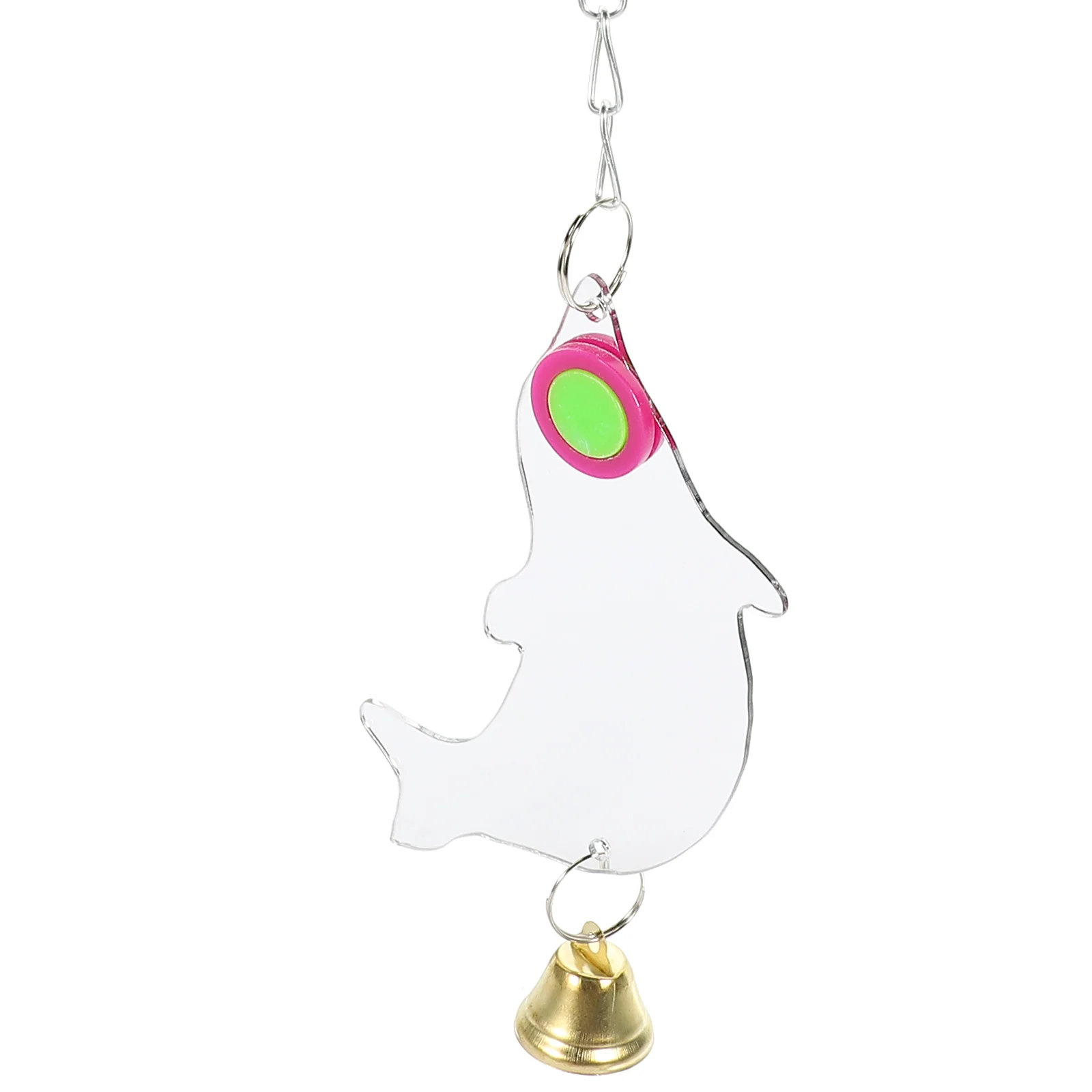 Зеркальные игрушки для птиц попугай клетки акриловые самонаслаждаются с