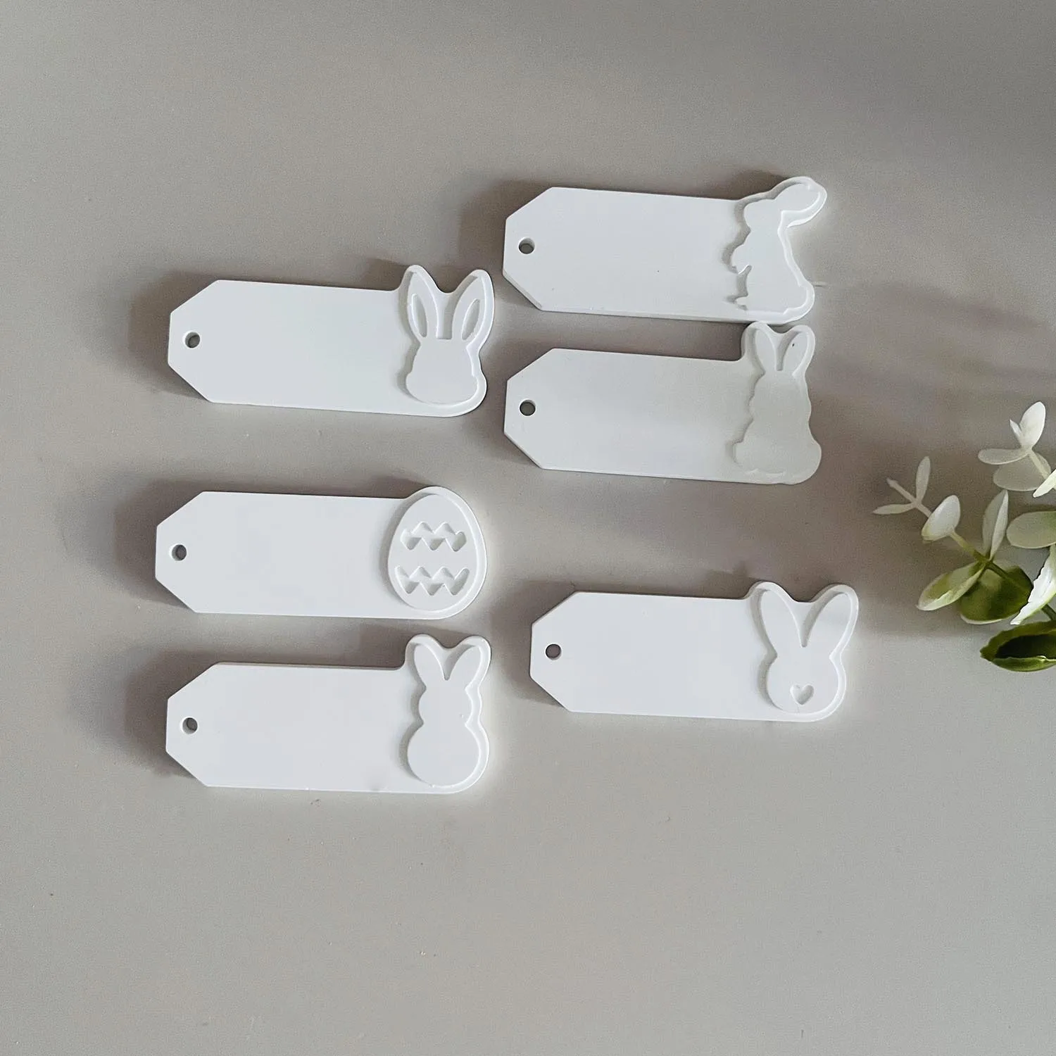 Пасхальный кролик яйцевые бирки цементные силиконовые формы украшение книжная