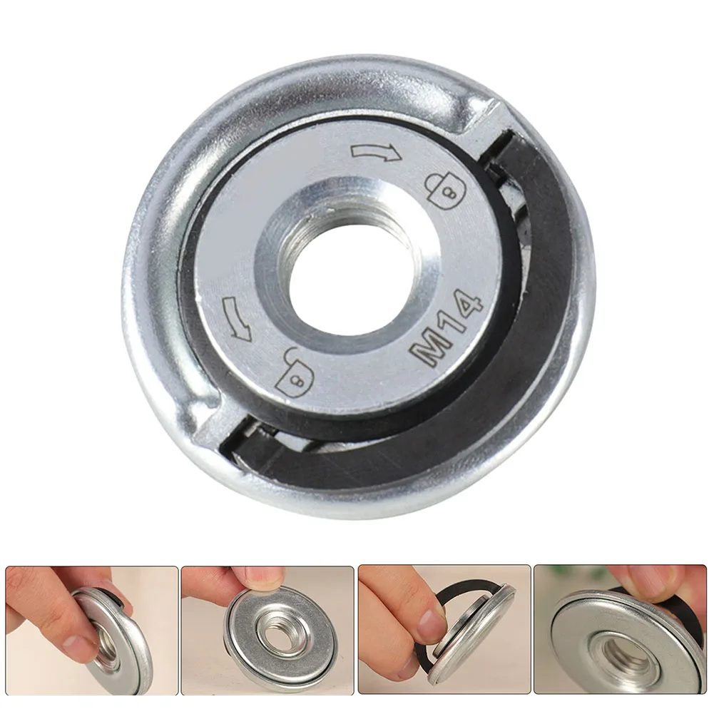 

M14 Angle Grinder Locking Nut Quick Grinder Nut Accessories Power Flange Locking Flange Angle Release Quick Nut Accessory