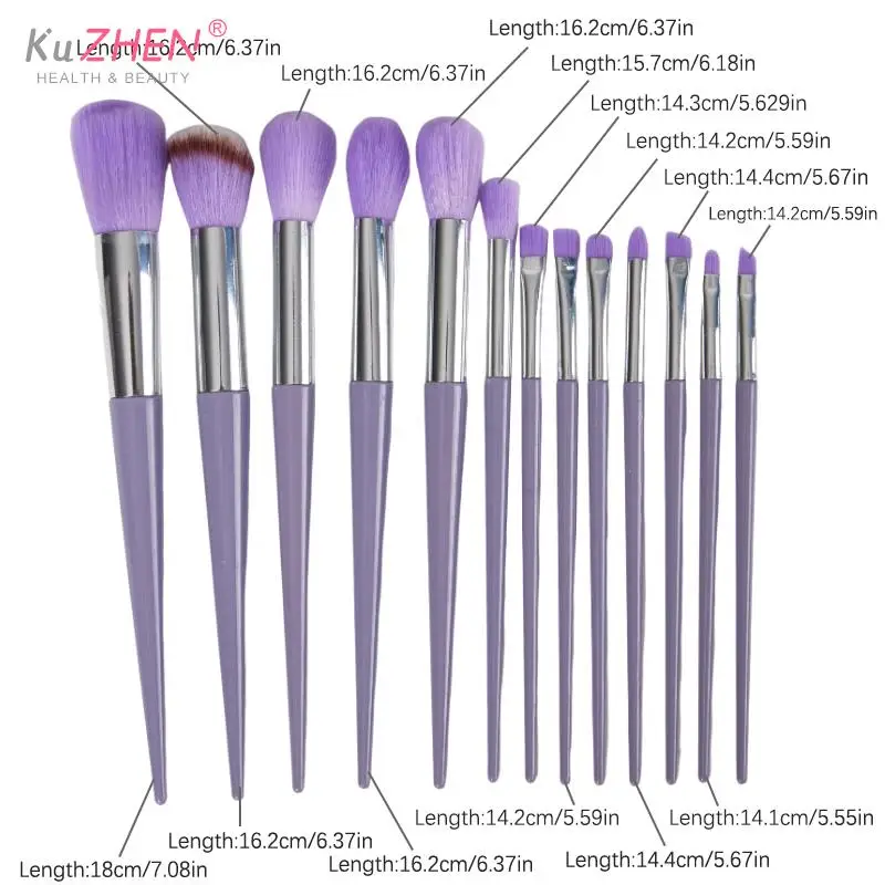 

13PCS Makeup Brushes Set High Quality Fiber Eye Shadow Foundation Women Cosmetic Brush Eyeshadow Blush Beauty Soft Make Up Tools