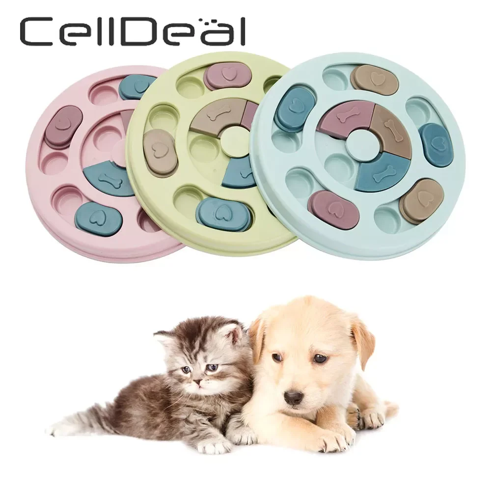 

2022New Pet Food Dispenser Puzzle Dog Bowl Puppy Anti Choke Slow Down Eating Prevent Obesity Feeder Toys Dog Food Bowl 3 Styles