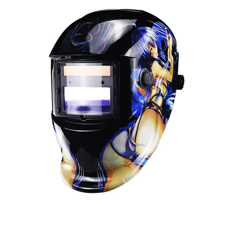 Lithium battery solar auto dimming/shading true color welding mask and helmet