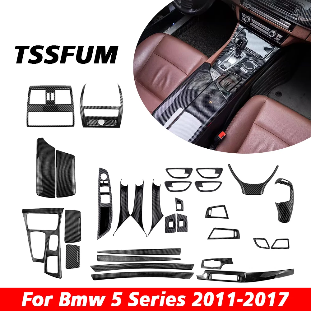 Для BMW F10 F11 F07 5 серии 550i 535i 520i салон автомобиля из углеродного волокна полный