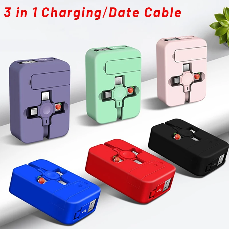 

3 in 1 Fast Charging Cable Data Cable For Micro Type C USB Charger Cable Wire For iPhone 12 13 Pro Max Xiaomi Samsung Data Cable