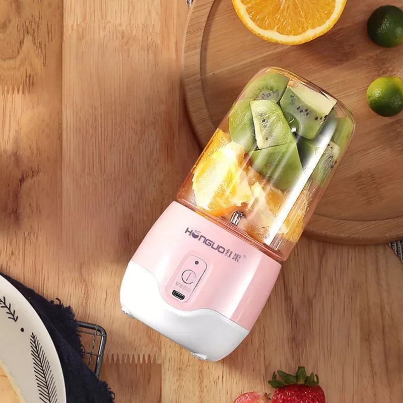 

NEW2023 300ML Portable Mini Juicer USB Rechargeable 6 Knives Juicers Multifunctional Wireless Press Manual Juicers Foy Home