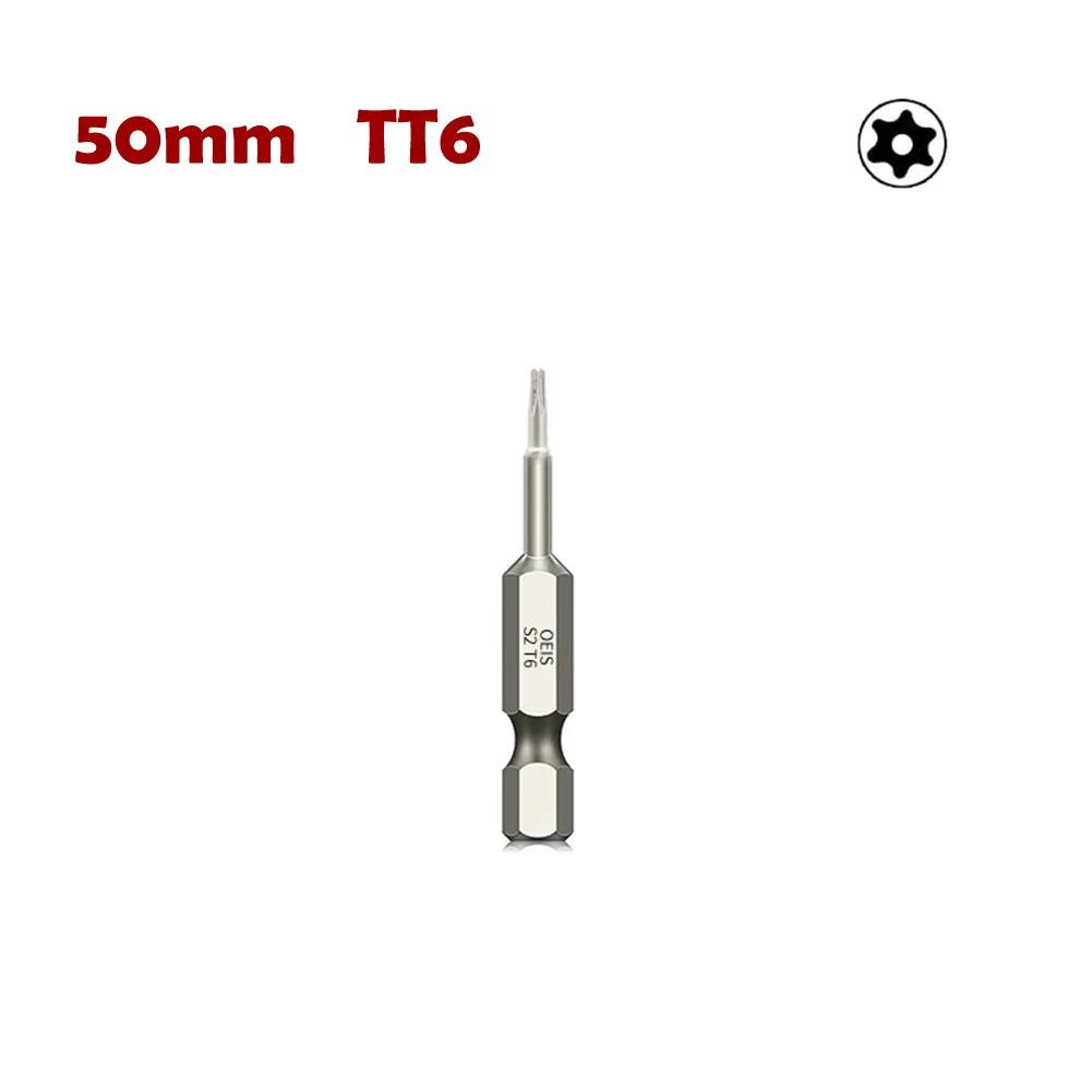 

1pc 50mm 2Inch Hollow Torx Screwdriver Bits 1/4 Inch Hex Tamper Proof Screwdriver Drill Bit Screw Driver-T40 Hand Tools