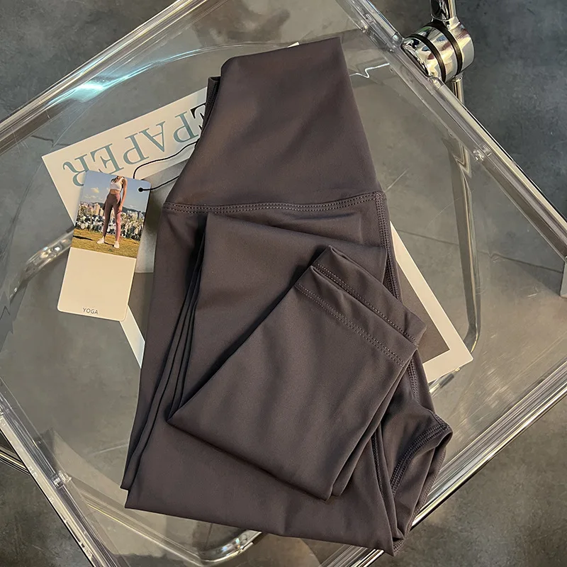 Women Scrunch Pants Naked Feeling Sports High Waist Full Length Legging Fitness Workout Pant Elastic Tights Leggings