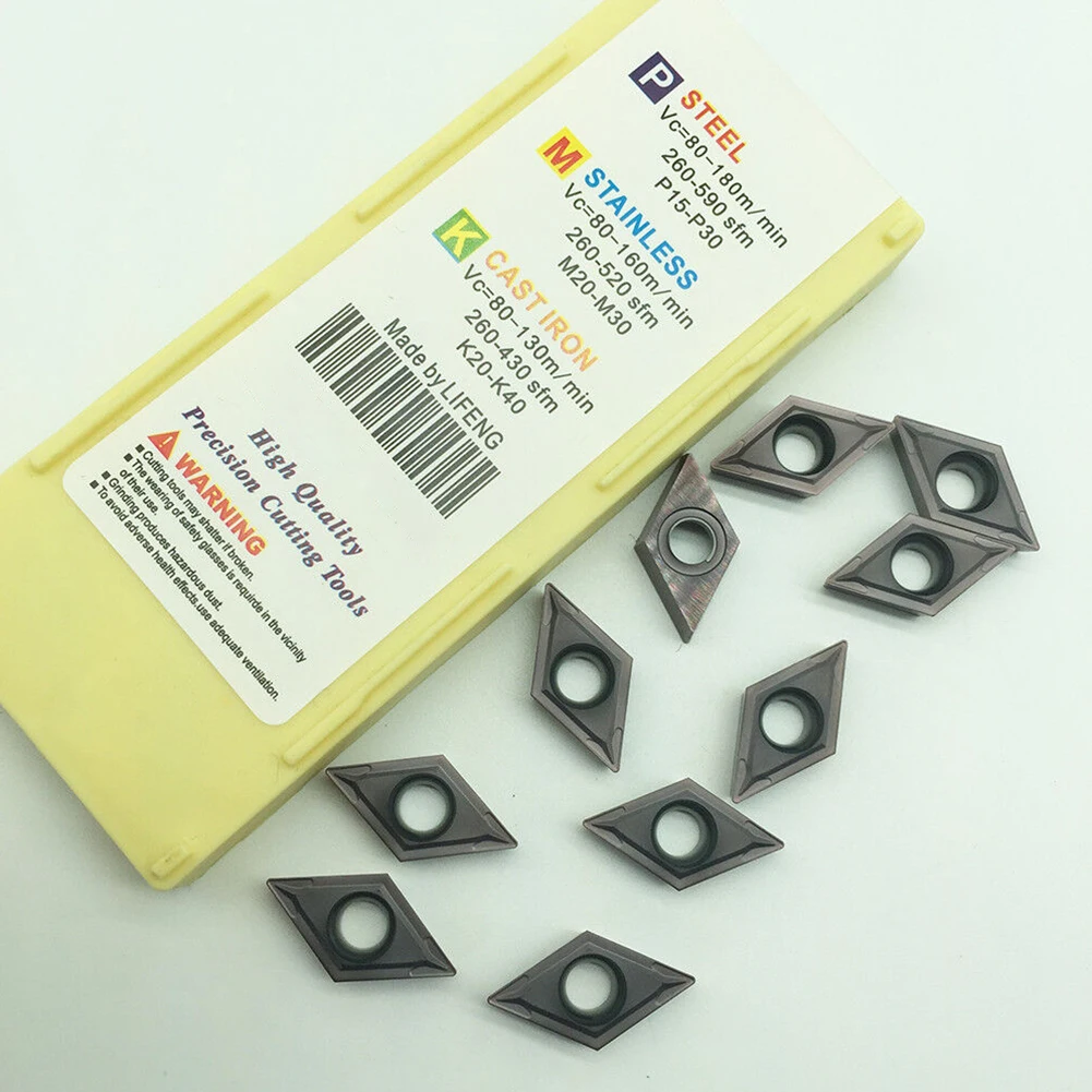 10 шт. DCMT11T304 LF6018 DCMT32.51 твердосплавная токарная вставка с ЧПУ для сменных