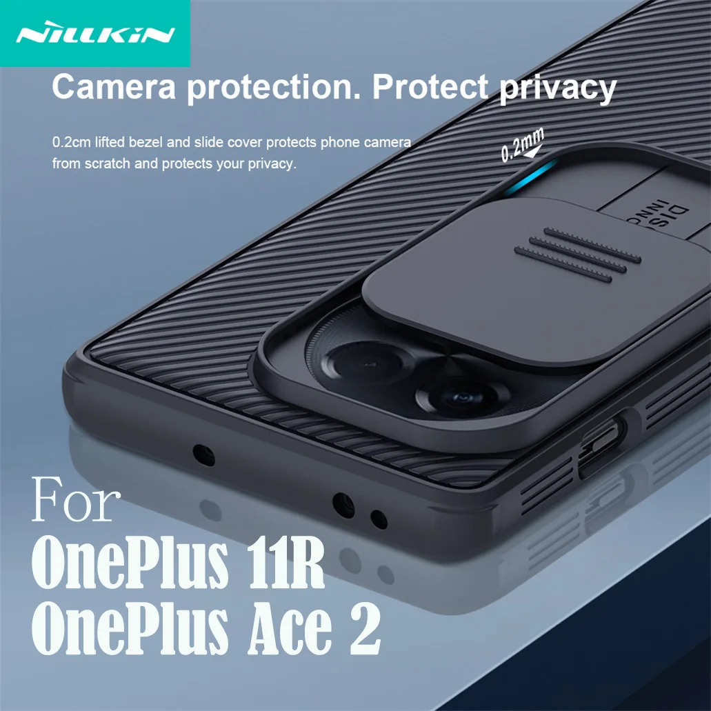 

For OnePlus 11R Ace2 Case NILLKIN CamShield Pro Slide Camera Lens Privacy Protection Back Cover For OnePlus Ace 2 One Plus 11R