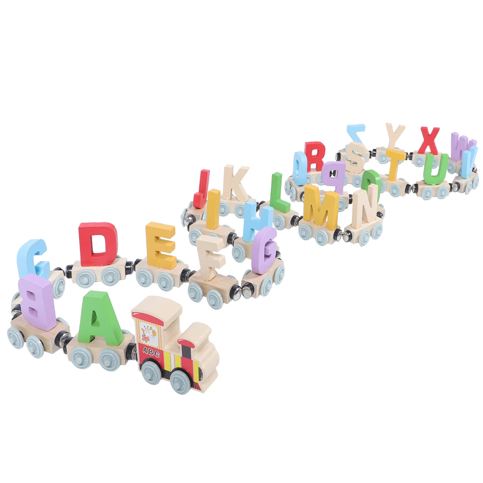 

1 Set Toddler Magnetic Alphabet Train Toy Educational Wooden Magnetic Letter Train