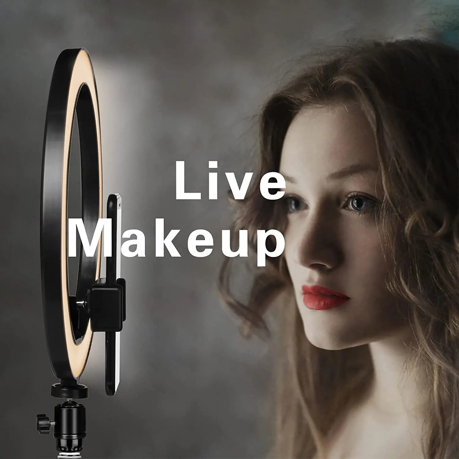 Кольцо женское длиной 12 дюймов с удлиненным штативом 67 и держателем для телефона