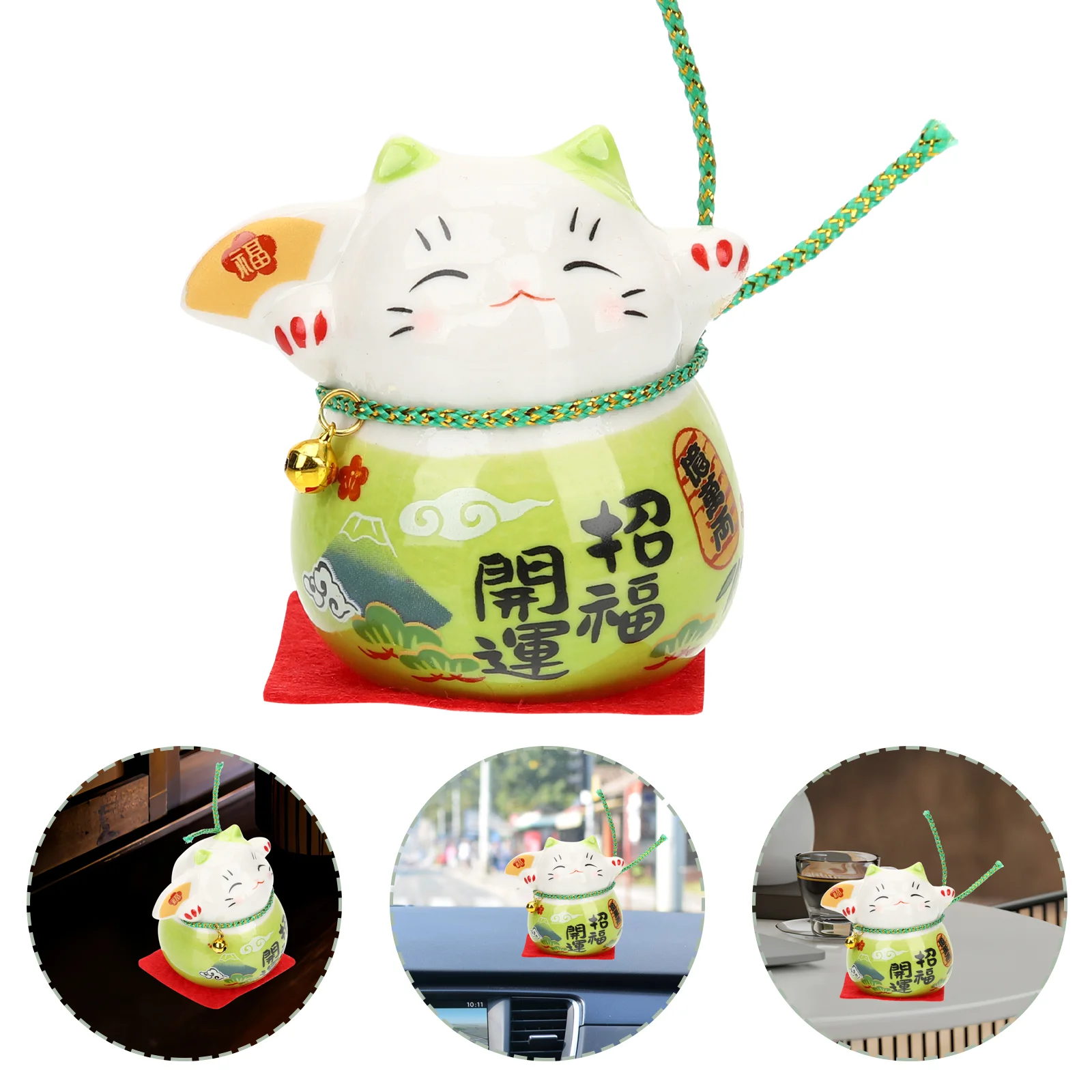 

Maneki Neko Miniature Home Décor Lucky Cat Figurines The Office Desk Decor Lucky Cat Ornament Household Housewarming Gift