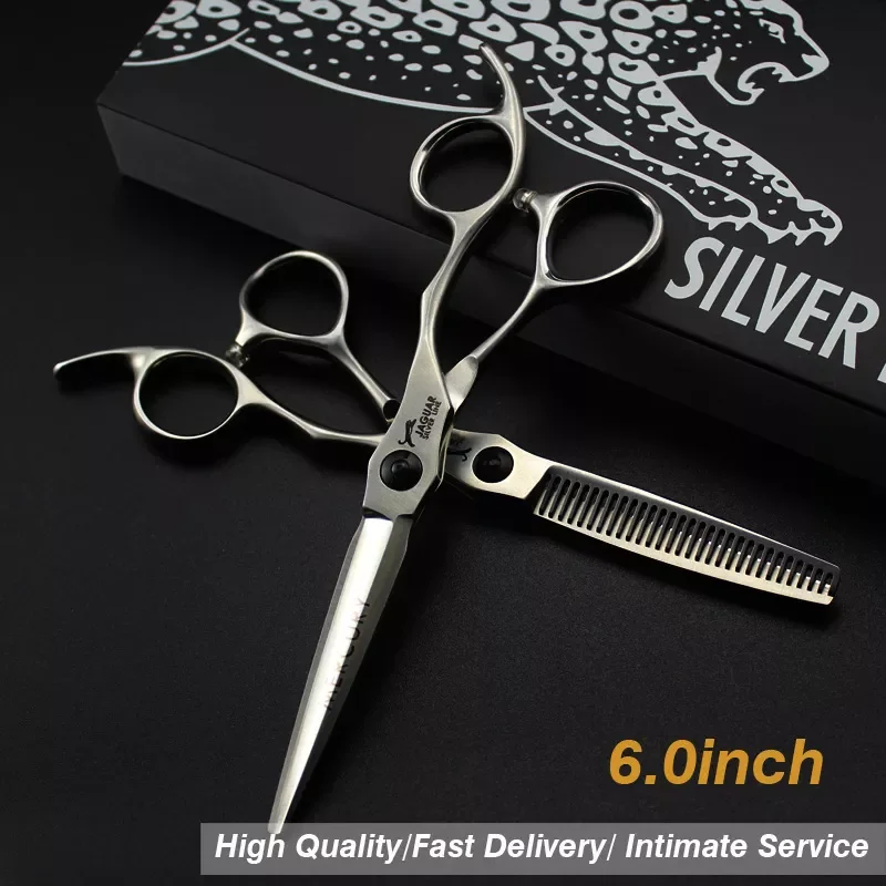 

NEW2022 Scissors Set Hair Salon Special Thinning Scissors Hole Tooth Scissors Professional Flat Cut 6 Inch Haircut Scissors