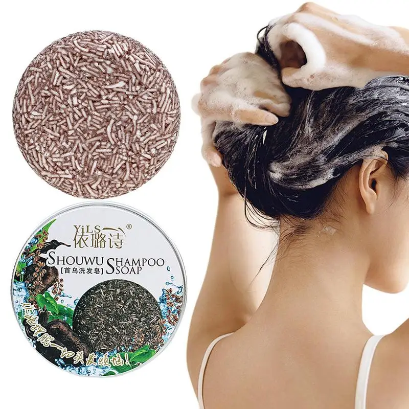 

Питательный шампунь для волос, мыло Polygonum для затемнения волос, шампунь-бар, мыло, натуральное органическое Очищение волос ручной работы, мыло для ухода за волосами