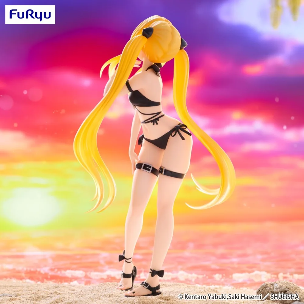 Фото В наличии: Оригинальная фигурка FuRyu по аниме To LOVEru Darkness Golden Darkness Konjiki No Yami Trio-Try-iT, 21 см, модель, игрушка, подарок №5