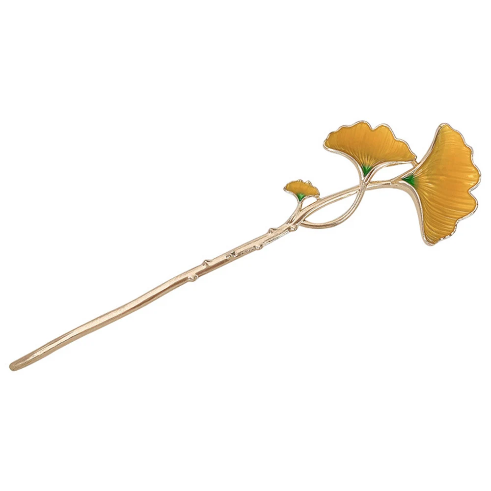 Женская заколка для волос с элегантным стилем Ginkgo Biloba головной убор в стиле