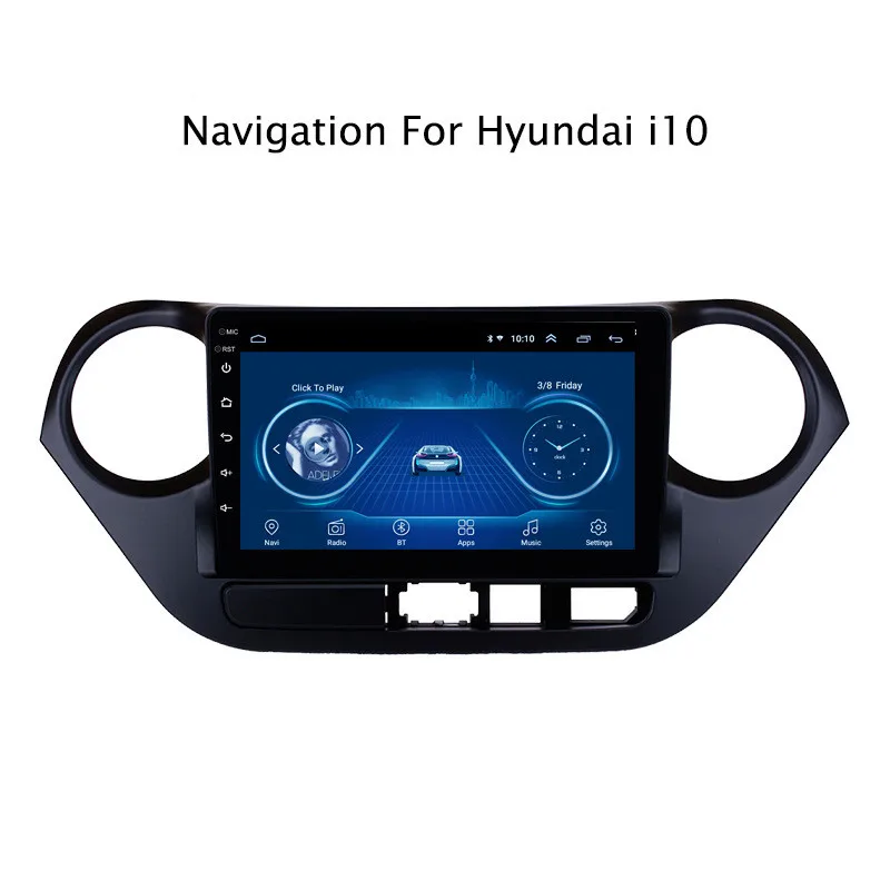 Подходит для Hyundai I10 Android навигация MP5 плеер реверсивное изображение автомобиля