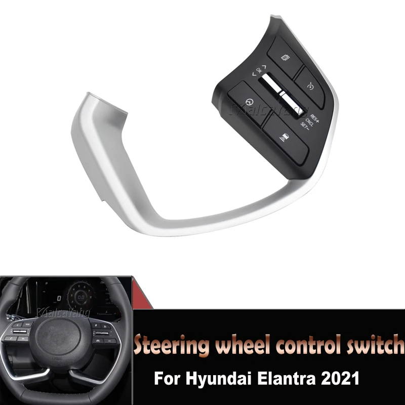 

Car Steering Wheel Bluetooth Phone Cruise Control Volume Button For Hyundai Elantra 2021 96720-AA160