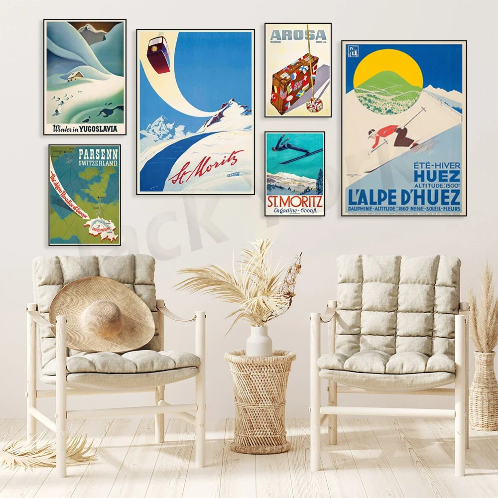 Зима в Югославия - Сент-Мриц Андердин Люк Артберг Австрия-Черватт Швейцария Alpe