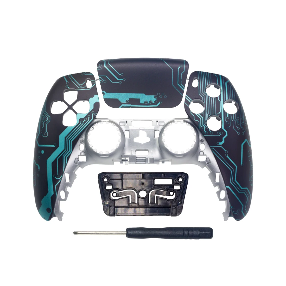 

Front ABS Plastic Case Cover for ps5 BDM020 BDM010 Original Game Controller Joystick Spare Refit Kit Housing