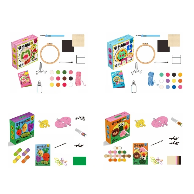 

Инструмент для творчества Pom, инструменты для вязания, набор с инструкцией для начинающих